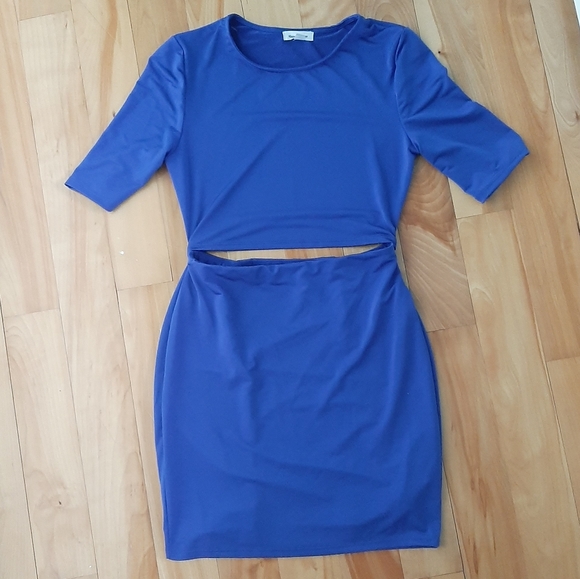 Silence + Noise blue dress - Picture 1 of 3